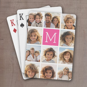 11 Fotosamenstelling - Minimaal raster met tekst Pokerkaarten