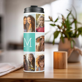 11 Fotosamenstelling - Minimaal raster met tekst Thermosbeker