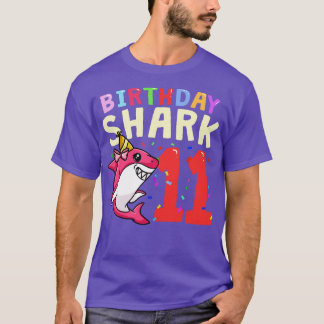 11 Geburtstag Haifisch T-shirt