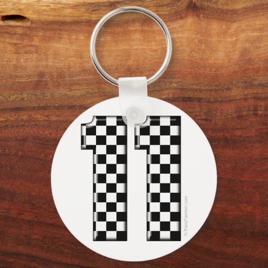 11 gecontroleerd automatisch racingnummer sleutelhanger (Voorkant)