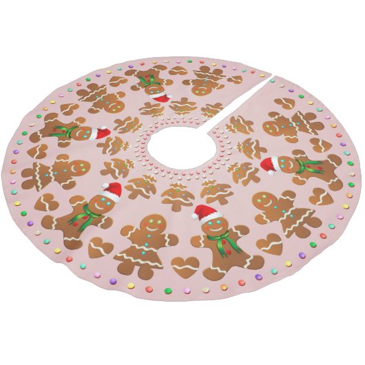 11 Gingerbread Jongens en Meisjes vieren Xmas Kerstboom Rok (Gekanteld)