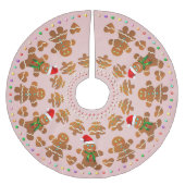11 Gingerbread Jongens en Meisjes vieren Xmas Kerstboom Rok (Voorkant)