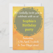 11 gouden verjaardagsuitnodiging kaart (Voorkant)