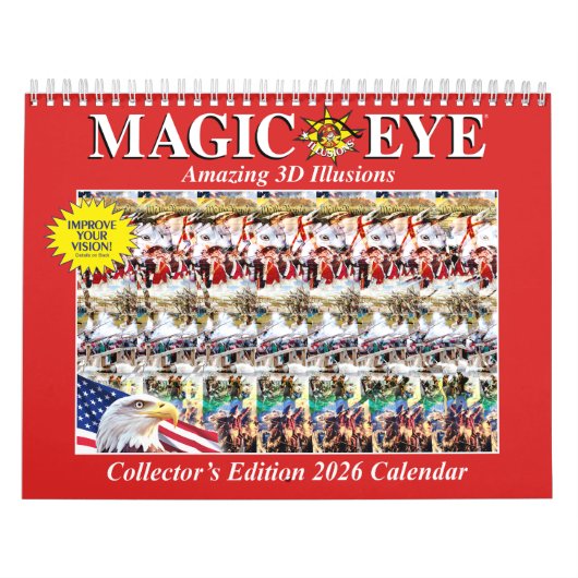 11-inch brede internationale Magic Eye-kalender 20 Kalender (Hoes)
