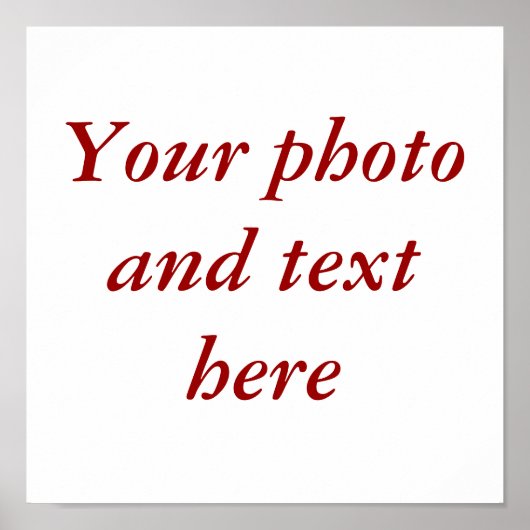 11-inch x11-inch gepersonaliseerd canvas poster (Voorkant)