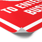 11-inch x 14-inch gebold rood masker vereist papie poster (Hoek)