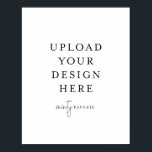 11-inch x 14-inch Poster - Portret<br><div class="desc">Pas uw kaart in Templett aan. Nadat u klaar bent met het bewerken, downloadt u uw bestand in een JPG-indeling (vergeet niet de afloopoptie aan te zetten). Upload uw ontwerp hier door op de blauwe "Personalize"knoop te klikken.</div>