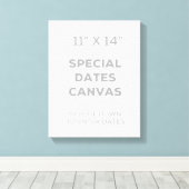 11-inch x 14-inch speciaal datumdoek canvas afdruk (Insitu (Houten vloer))