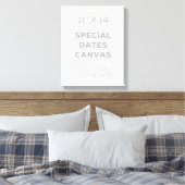 11-inch x 14-inch speciaal datumdoek canvas afdruk (Insitu (Slaapkamer))