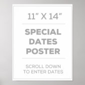 11-inch x 14-inch speciale datums Poster (Voorkant)