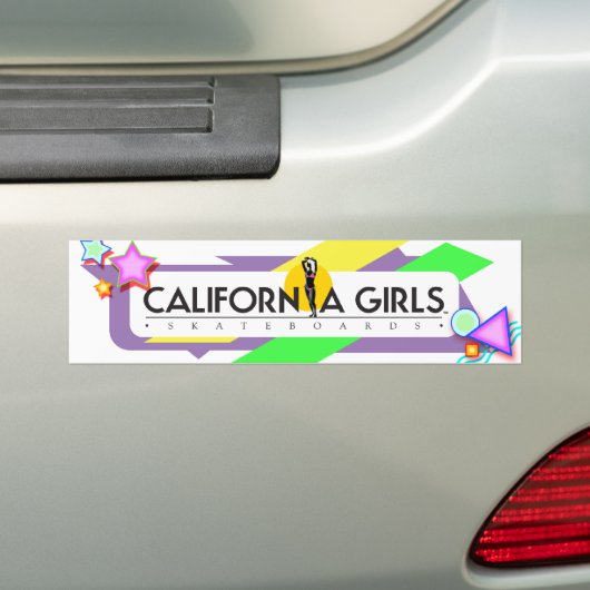11-inch x 3-inch Bumpersticker (wit) (Op auto)