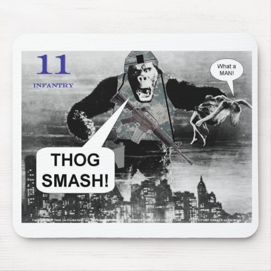 11 Infanterie Muismat (Voorkant)