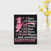 11 jaar 132 maanden en telling borstkanker Sur Kaart (Gele Bloem)