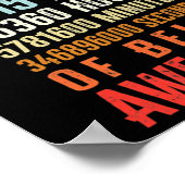 11 jaar 132 maanden Geweldige elfde verjaardag Poster (Hoek)