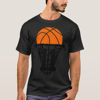 11 jaar basketbal 11e verjaardag t-shirt