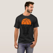 11 jaar basketbal 11e verjaardag t-shirt (Voorkant volledig)