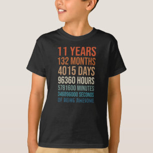11 jaar en 132 maanden Geweldige T-shirt