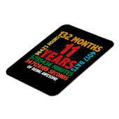 11 jaar Geweldige 11e geboorte-cadeau Magneet (Linkerzijde)