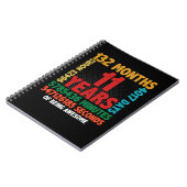 11 jaar Geweldige 11e geboorte-cadeau Notitieboek (Linkerzijde)