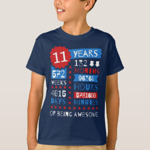 11 jaar Geweldige - 11e T-shirt met geschenken op 