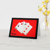 11 jaar is een groot iets! jubileumkaart kaart (Gele Bloem)