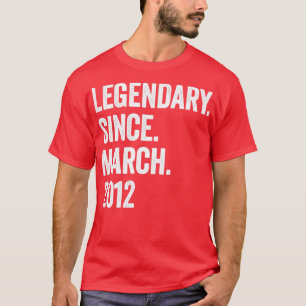 11 jaar Legendary sinds maart 2012 11e verjaardag1 T-shirt