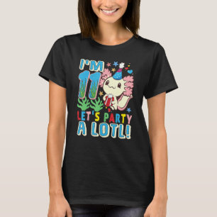 11 jaar oud Axolotl 11th Birthday party Boys Girl T-shirt