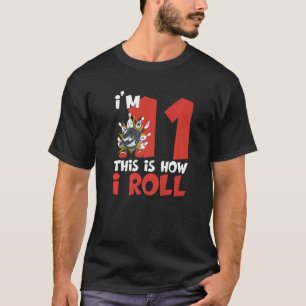 11 jaar oud bowler 11e verjaardag Kinder bowling b T-shirt
