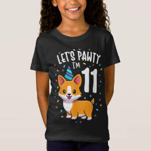11 jaar oud Corgi Hondenliefhebber 11e verjaardag  T-shirt