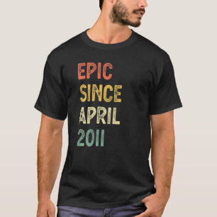 11 jaar oud episch sinds april 2011 11e verjaardag t-shirt
