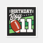 11 Jaar Oud Football Party Thema 11e Verjaardags J Servet (Voorkant)