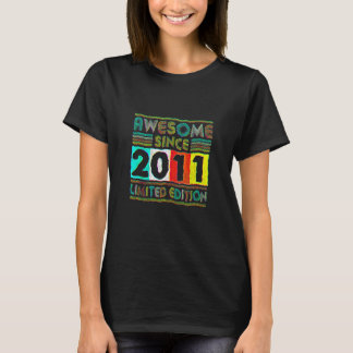 11 jaar oud Geweldige sinds 2011, 11e geboortedag T-shirt