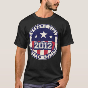 11 jaar oud Geweldige sinds 2012 11e verjaardag T-shirt