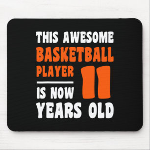 11 jaar oud Happy 11th Birthday Basketball 11th Bi Muismat