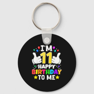 11 Jaar Oud Ik ben 11 Verjaardag Aan Mij 11e Verja Sleutelhanger