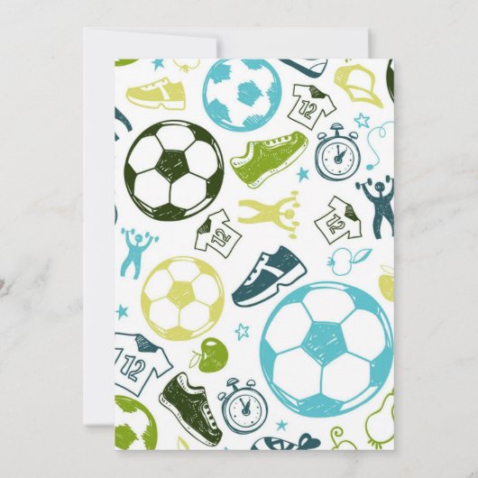 11 jaar oud jongens verjaardagsuitnodiging kaart (Achterkant)