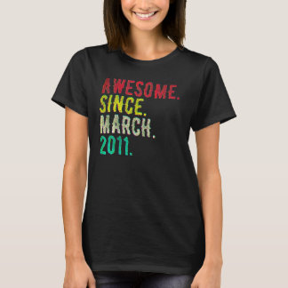 11 Jaar Oud Maart 2011  T-shirt