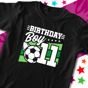 11 Jaar Oud Voetbal Football Kinder 11e Verjaardag T-shirt