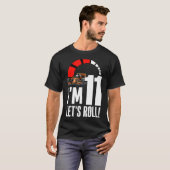 11 jaar oude 11e verjaardag Gift Boys Cool Kind Ra T-shirt (Voorkant volledig)