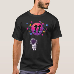 11 jaar oude 11e verjaardag Jongen Astronaut T-shirt