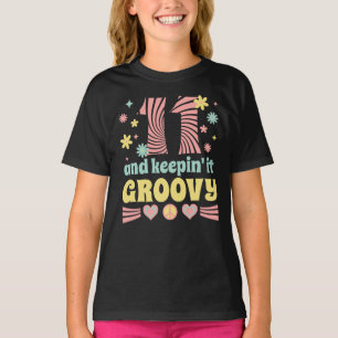 11 jaar oude 11e verjaardag van de Groovy  Girls T-shirt