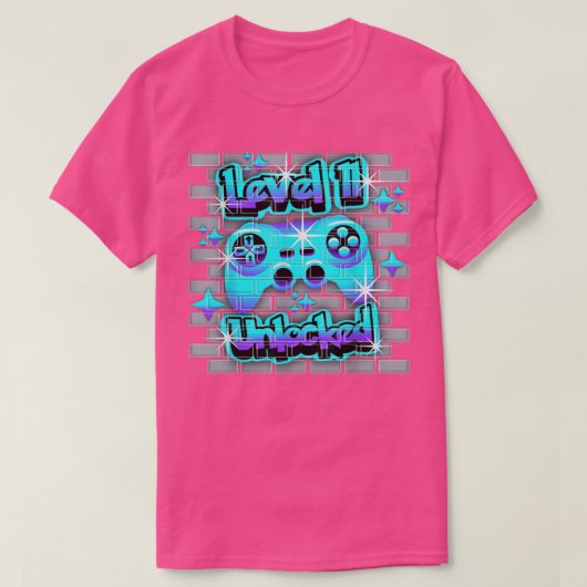 11 jaar oude 11e videogame-wedstrijd t-shirt (Design voorkant)