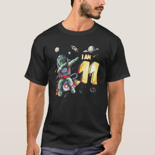 11 jaar oude Astronaut Space 11th Bir T-shirt