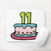 11 jaar oude Birthday Cake Muismat (Met muis)