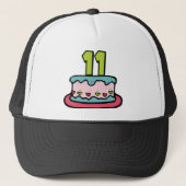 11 jaar oude Birthday Cake Trucker Pet (Voorkant)