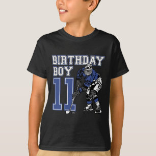 11 jaar oude ijshockey naar de 11e verjaardag van  t-shirt