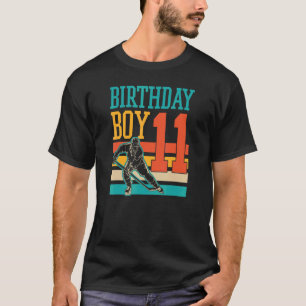 11 jaar oude ijshockey naar de elfde verjaardag t-shirt