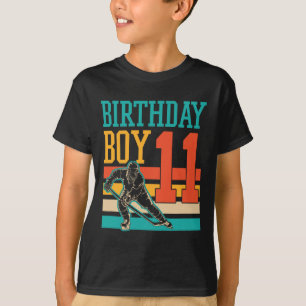 11 jaar oude ijshockey naar de elfde verjaardag t-shirt