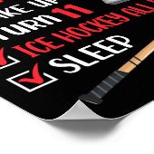 11 jaar oude ijskap-hockey-wedstrijd 11th Boy Bda Poster (Hoek)