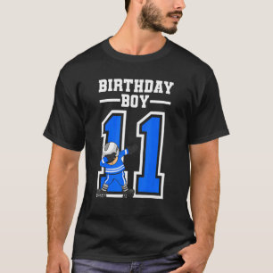 11 jaar oude jongen Ice Hockey Player 11th Birthda T-shirt
